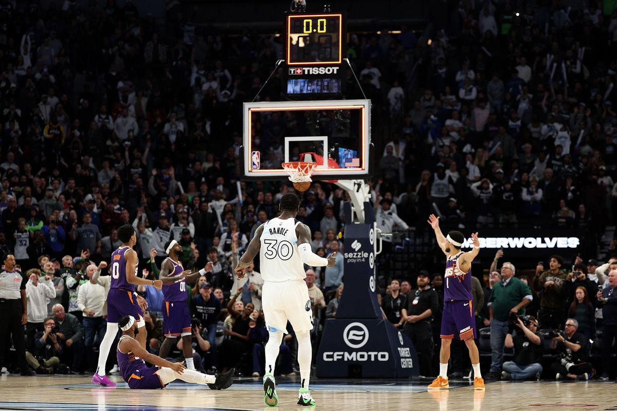 <i>David Berding/Getty Images via CNN Newsource</i><br/>Julius Randle had his best game in a Timberwolves jersey.