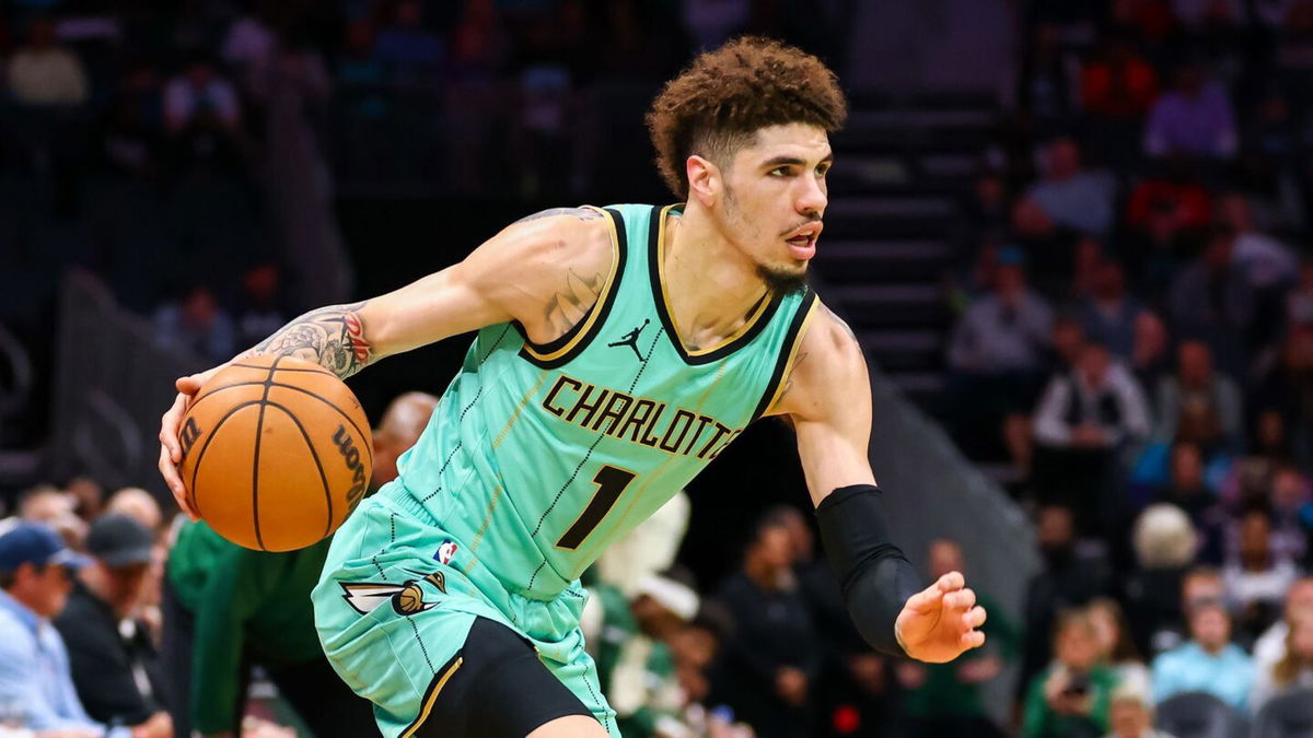 <i>David Jensen/Getty Images via CNN Newsource</i><br/>Ball drives to the basket during the first half of the game against the Milwaukee Bucks this month.