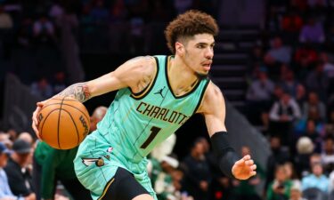 Ball drives to the basket during the first half of the game against the Milwaukee Bucks this month.