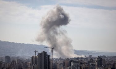 Smokes rises over southern Beirut