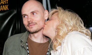 Billy Corgan is hoping to win something his ex-girlfriend Courtney Love is auctioning. Love and Corgan are seen here in 2007.