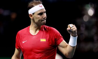 Rafael Nadal showed his competitive spirit