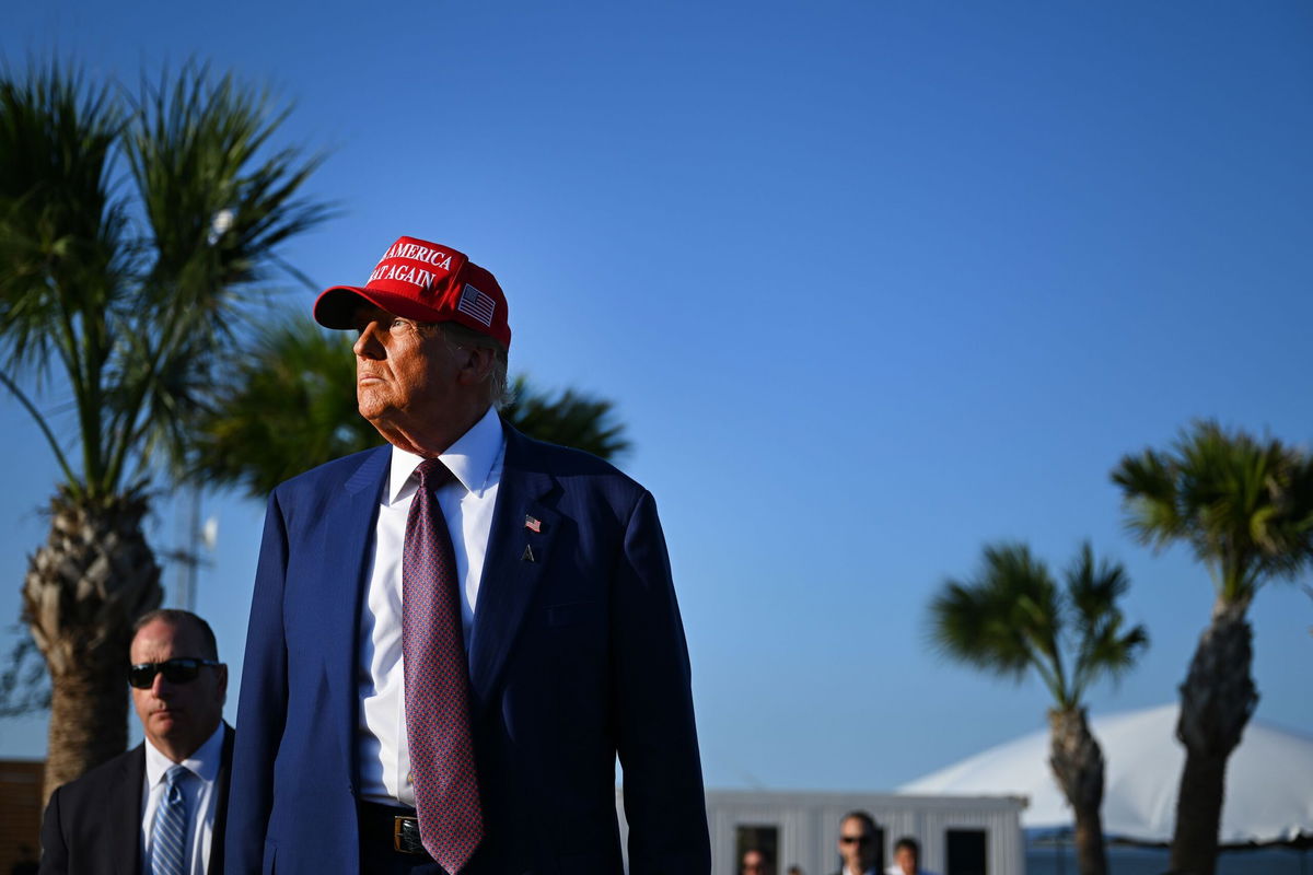 <i>Brandon Bell/Getty Images via CNN Newsource</i><br/>President-elect Donald Trump attends a SpaceX launch on November 19 in Brownsville