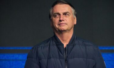 Former President of Brazil Jair Bolsonaro looks on during the Conservative Political Action Conference (CPAC) on July 7 in Camboriu