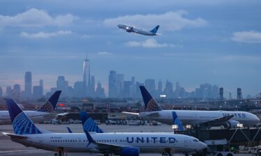 United Airlines jets are seen at Newark Liberty International Airport in New Jersey. The airport is a major air traffic player in the busy Northeast corridor.