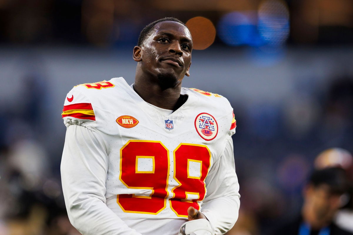 <i>Ric Tapia/Getty Images/File via CNN Newsource</i><br/>Kansas City Chiefs defensive tackle Tershawn Wharton walks off the field during a game against the Los Angeles Chargers at SoFi Stadium on January 7.