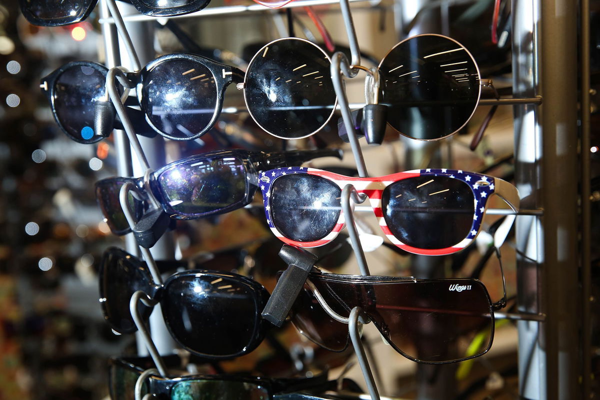 <i>Austin Steele/CNN via CNN Newsource</i><br/>Sunglasses are among common items left in airplane seat pockets. Boxes of eyewear end up at the store.