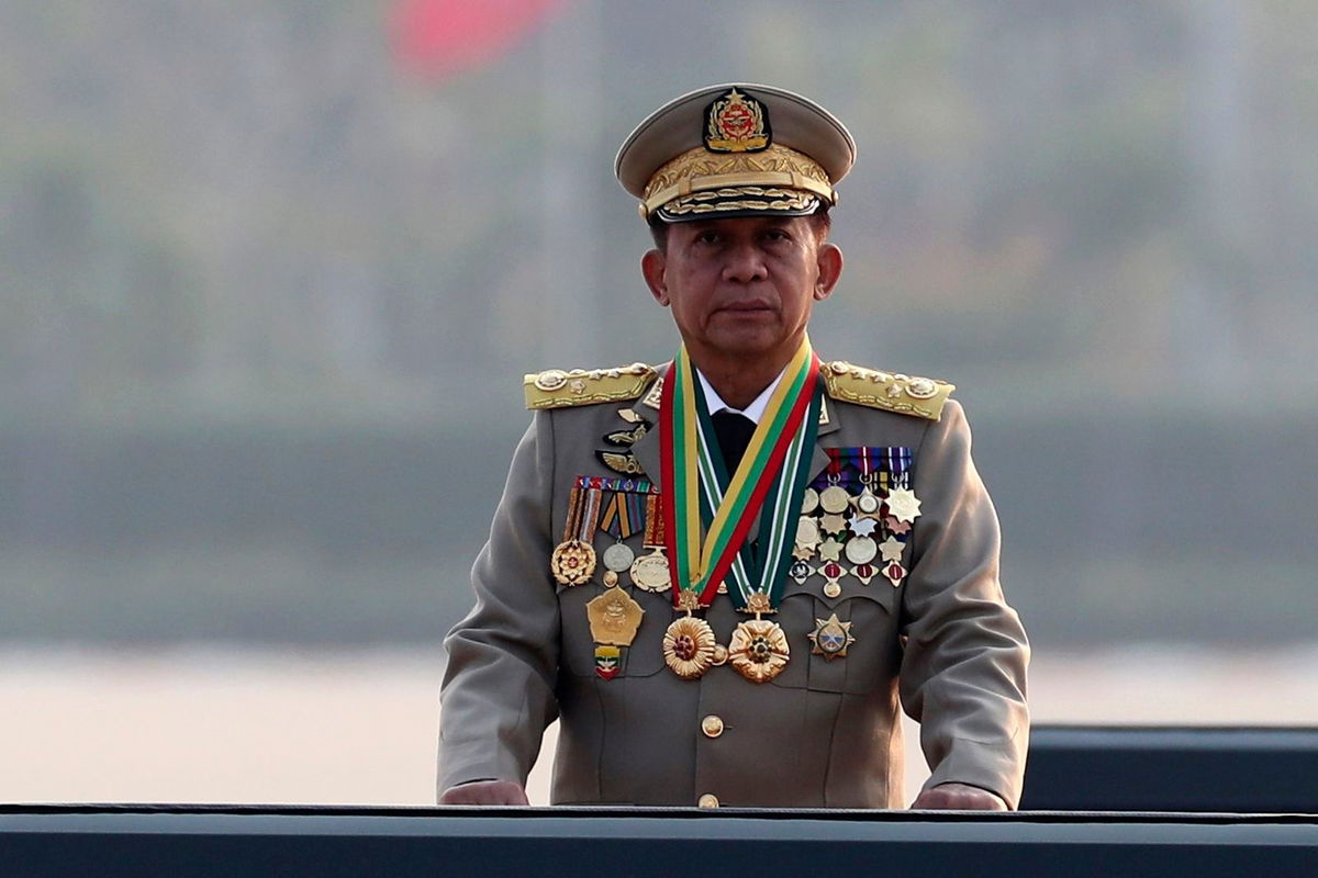 <i>Aung Shine Oo/AP/File via CNN Newsource</i><br/>Senior Gen. Min Aung Hlaing