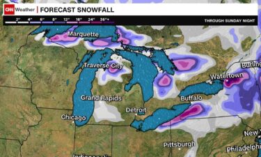 The wintry weather system could dump 6 to 18 inches of snow in parts of New York state