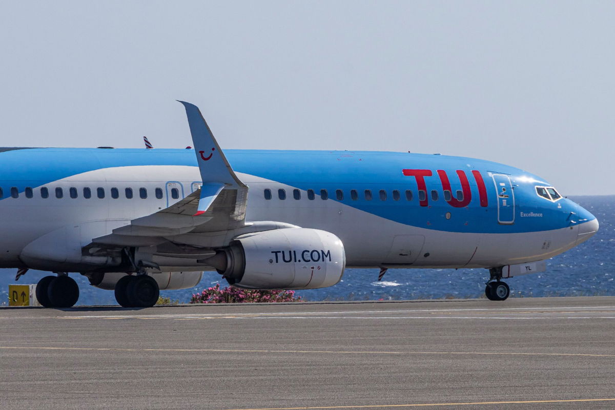 <i>Nicolas Economou/NurPhoto/Getty Images via CNN Newsource</i><br/>A Tui passenger flight from the UK to Greece had to be aborted after cabin failed to pressurize.