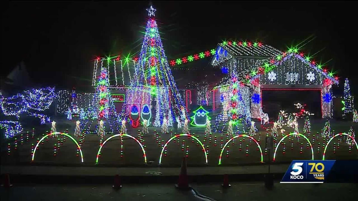 <i>KOCO via CNN Newsource</i><br/>The Lights on Rockwood is an annual tradition for Abigale and Brandon Davis. On Monday