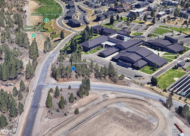 Location of planned affordable housing by Summit High School