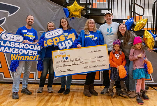 SELCO Community Credit Union presented $15,000 'Classroom Makeover' grant to Caldera High School's Makerspace Lab