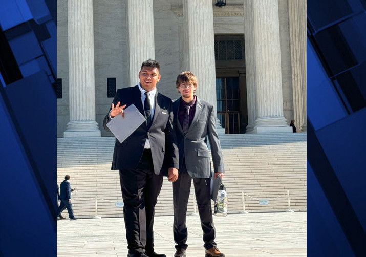 Heart of Oregon YouthBuild Students, Miles Rosales and Nolan Wolfe in Washington D.C