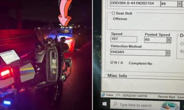 A driver was pulled over for playing a video game while speeding at 107 mph on I-35