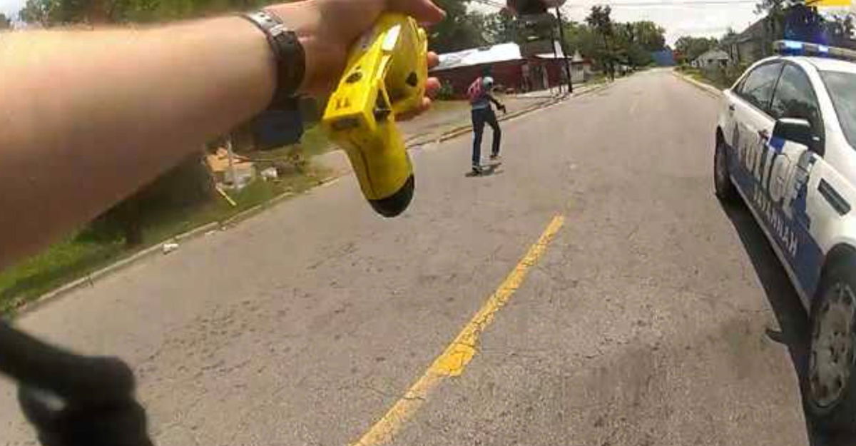 <i>Savannah Police Department via CNN Newsource</i><br/>The Claiborne Firm released bodycam footage December 4 of Saudi Lee's shooting by ex-Savannah officer Ernest Ferguson