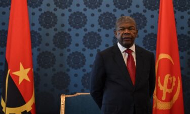 Angolan President João Manuel Gonçalves Lourenço waits ahead of a meeting with US Secretary of State Antony Blinken in Luanda on January 25.