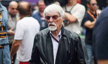 Bernie Ecclestone is pictured at the São Paulo Grand Prix on November 3.