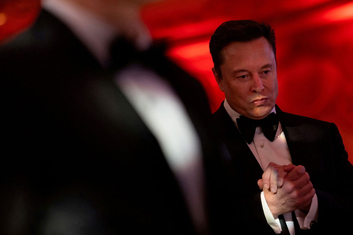 <i>Carlos Barria/Reuters via CNN Newsource</i><br/>Elon Musk attends the America First Policy Institute gala at Mar-A-Lago in Palm Beach