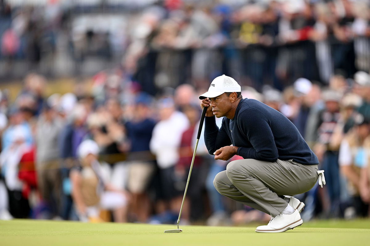 <i>Ross Kinnaird/Getty Images via CNN Newsource</i><br/>Woods has not played since The Open in July at Royal Troon.