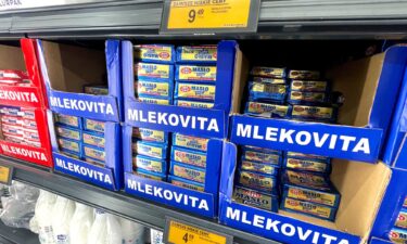 Butter is displayed in a grocery store in Warsaw on December 17. Poland is selling up to 1