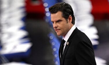 Then-Rep. Matt Gaetz attends the second day of the 2024 Republican National Convention at the Fiserv Forum in Milwaukee