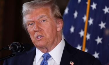 President-elect Donald Trump speaks during a news conference at Mar-a-Lago