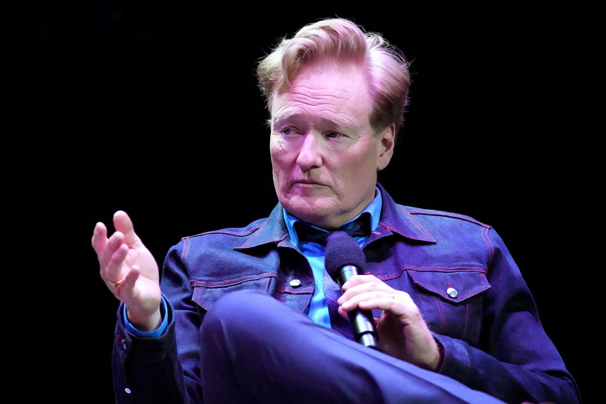 <i>Jeff Kravitz/FilmMagic/Getty Images via CNN Newsource</i><br/>Conan O'Brien is pictured here in April.