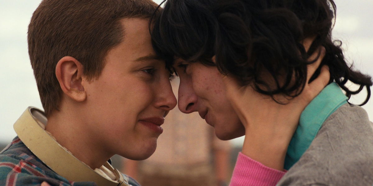 <i>Courtesy of Netflix via CNN Newsource</i><br/>Millie Bobby Brown as Eleven and Finn Wolfhard as Mike Wheeler in 