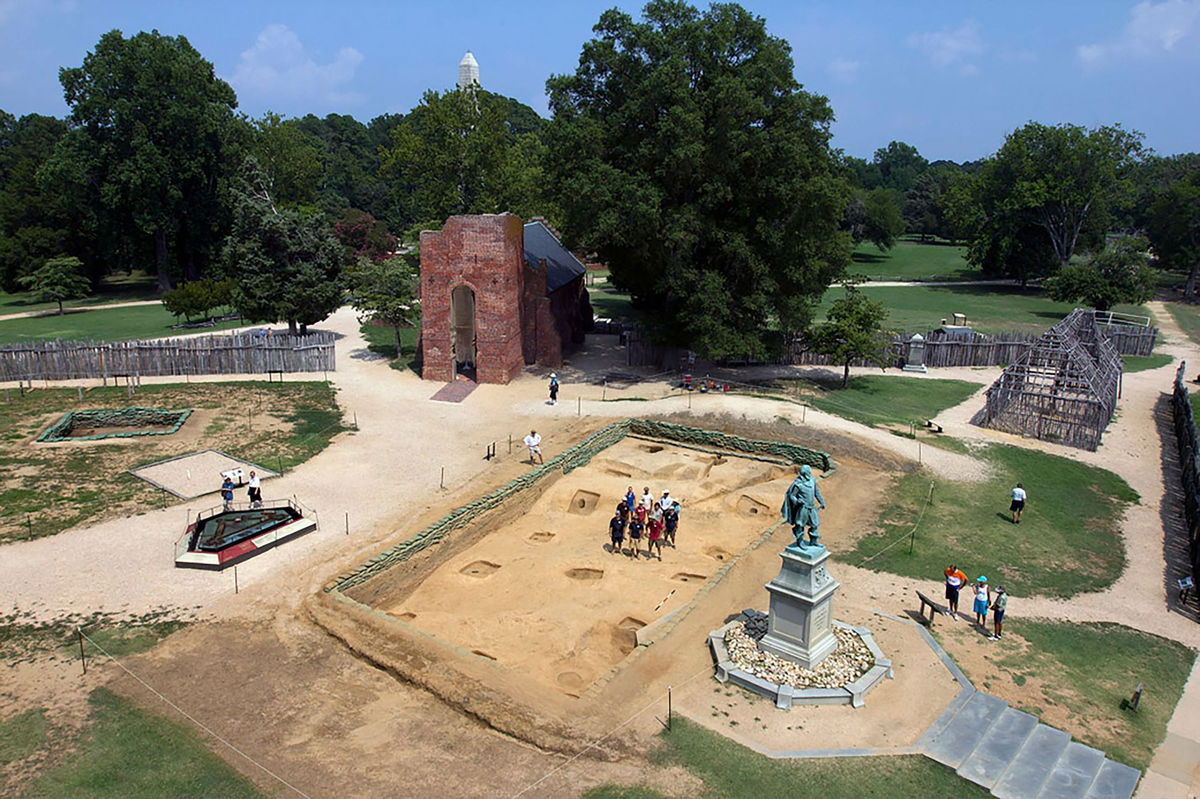 <i>Jamestown Rediscovery Foundation (Preservation Virginia) via CNN Newsource</i><br/>DNA analysis of human remains found at the site of a church built in 1608 in the colonial settlement of Jamestown