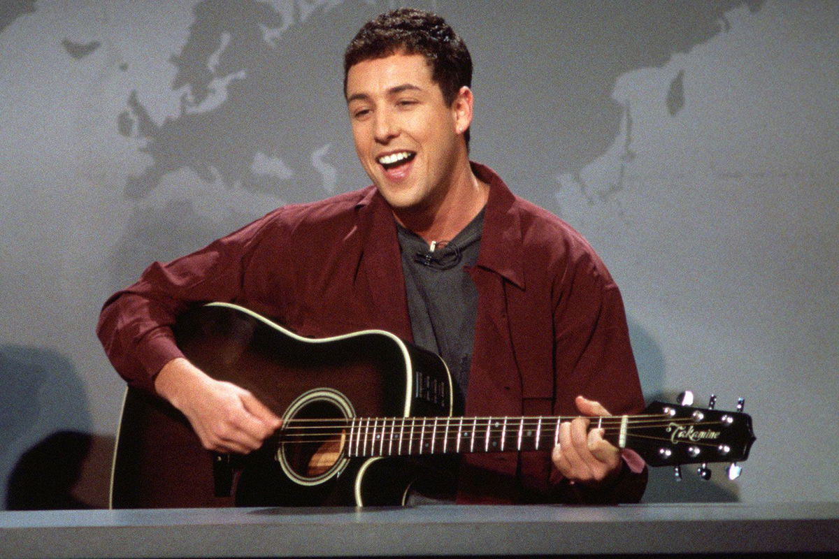 <i>Alan Singer/NBCU Photo Bank/Getty Images via CNN Newsource</i><br/>Adam Sandler performs 'The Chanukah Song' during 