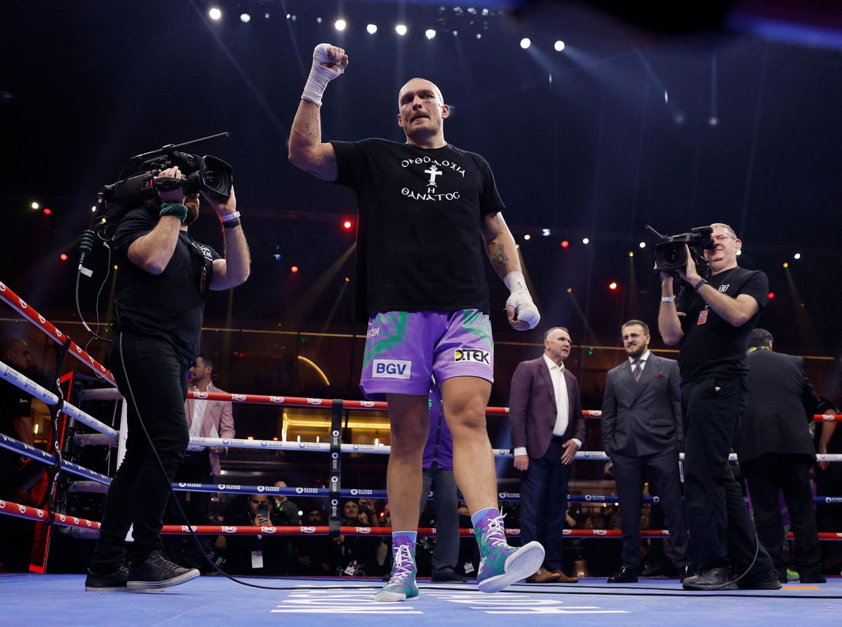 <i>Andrew Couldridge/Action Images via Reuters via CNN Newsource</i><br/>Usyk won the fight 116-112 on all three of the judges’ scorecards.