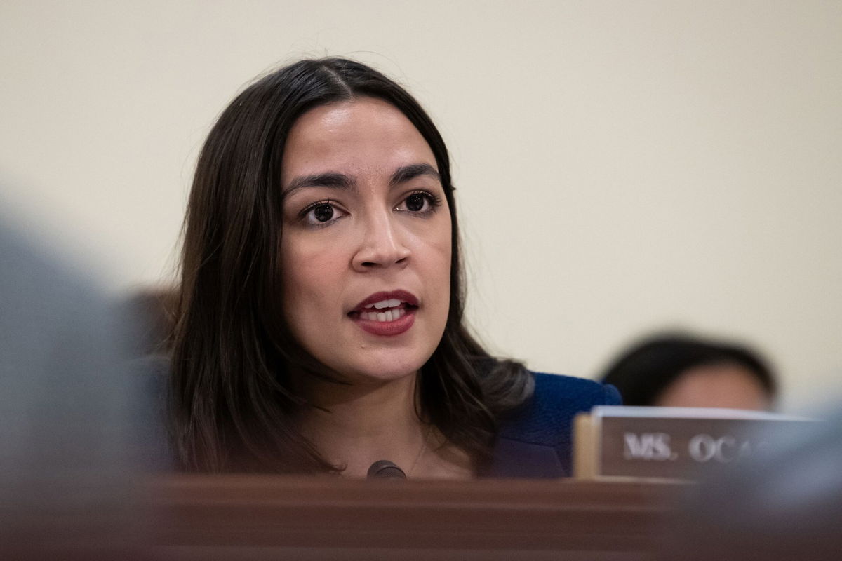 <i>Allison Bailey/Middle East Images/AFP/Getty Images via CNN Newsource</i><br/>Rep. Alexandria Ocasio-Cortez