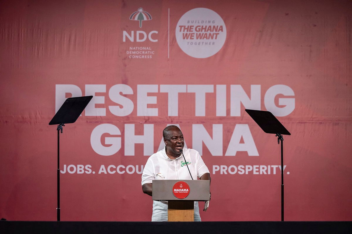 <i>Olympia de Maismont/AFP/Getty Images via CNN Newsource</i><br/>Ghana's incoming president