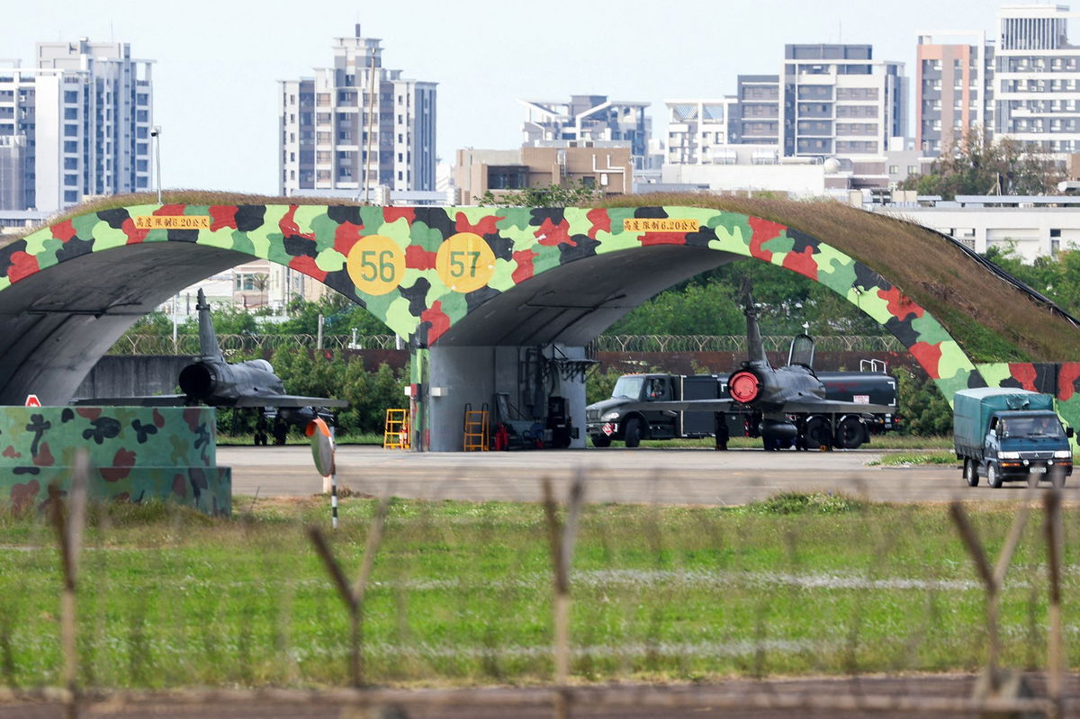 <i>I-Hwa Cheng/AFP/Getty Images via CNN Newsource</i><br/>Taiwanese air force Mirage 2000 fighter jets are seen at an air force base in Hsinchu