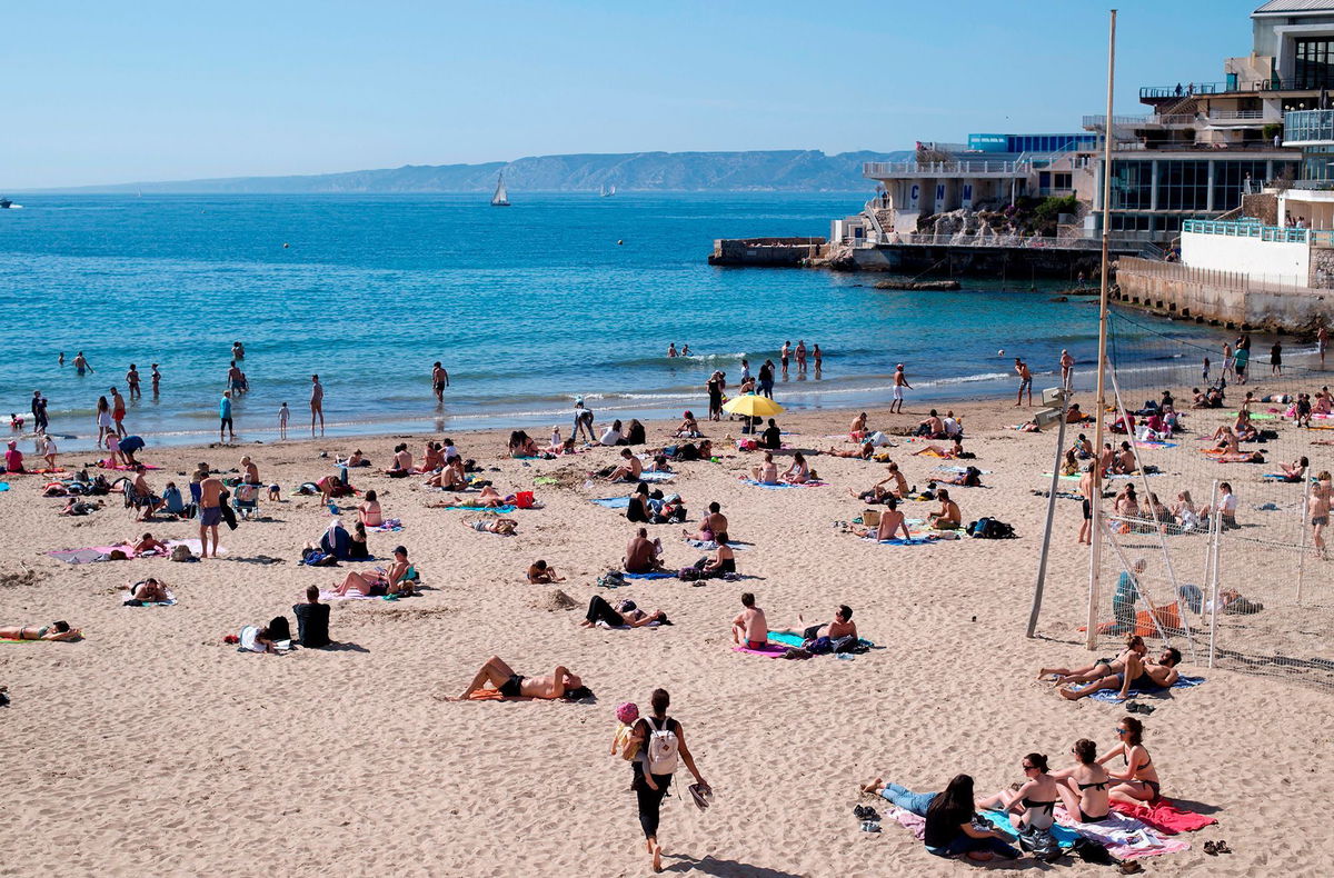 <i>Bertrand Langlois/AFP/Getty Images via CNN Newsource</i><br/>Plage des Catalans is one of several beaches close by the city.