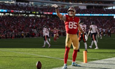 49ers tight end George Kittle had 151 receiving yards in the win over the Bears.