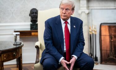 President-elect Donald Trump in the Oval Office of the White House in Washington