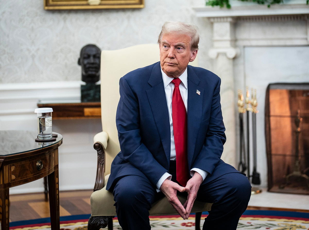 <i>Jabin Botsford/The Washington Post/Getty Images via CNN Newsource</i><br/>President-elect Donald Trump in the Oval Office of the White House in Washington