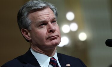 FBI Director Christopher Wray testifies before the House (Select) Strategic Competition Between the United States and the Chinese Communist Party Committee on Capitol Hill on January 31 in Washington