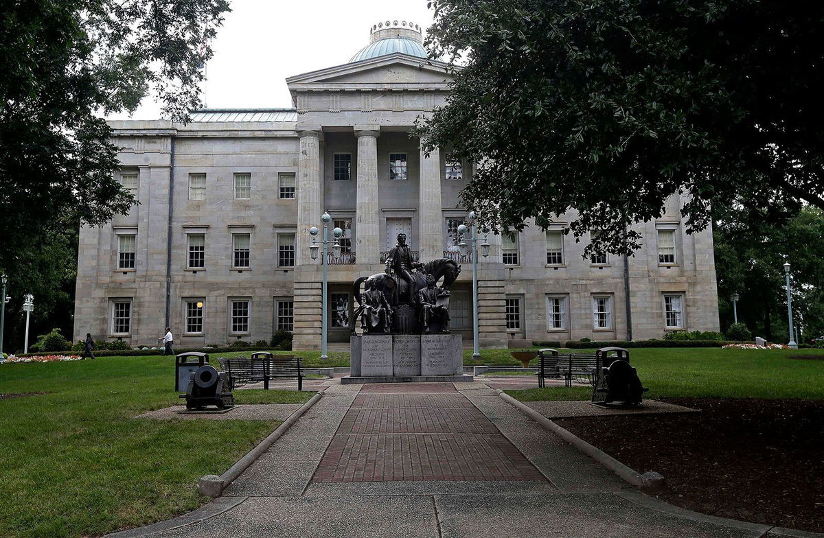 <i>Gerry Broome/AP/File via CNN Newsource</i><br/>The North Carolina State Capitol in Raleigh