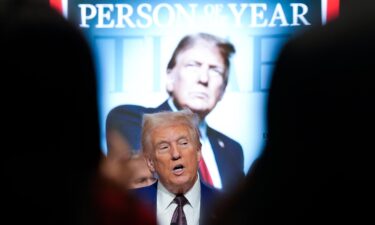 President-elect Donald Trump speaks during a Time magazine Person of the Year event at the New York Stock Exchange on December 12 in New York.