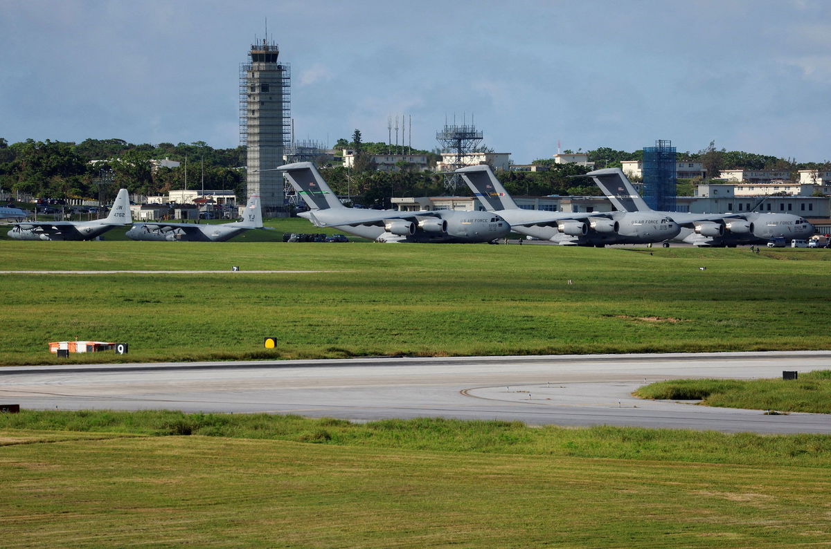 <i>Issei Kato/Reuters/File via CNN Newsource</i><br/>Kadena Air Base in Kadena