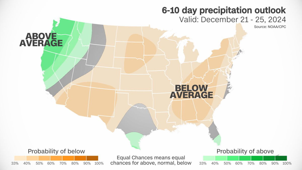 <i>CNN Weather via CNN Newsource</i><br/>Christmas is approaching nearly as fast as Santa’s sleigh