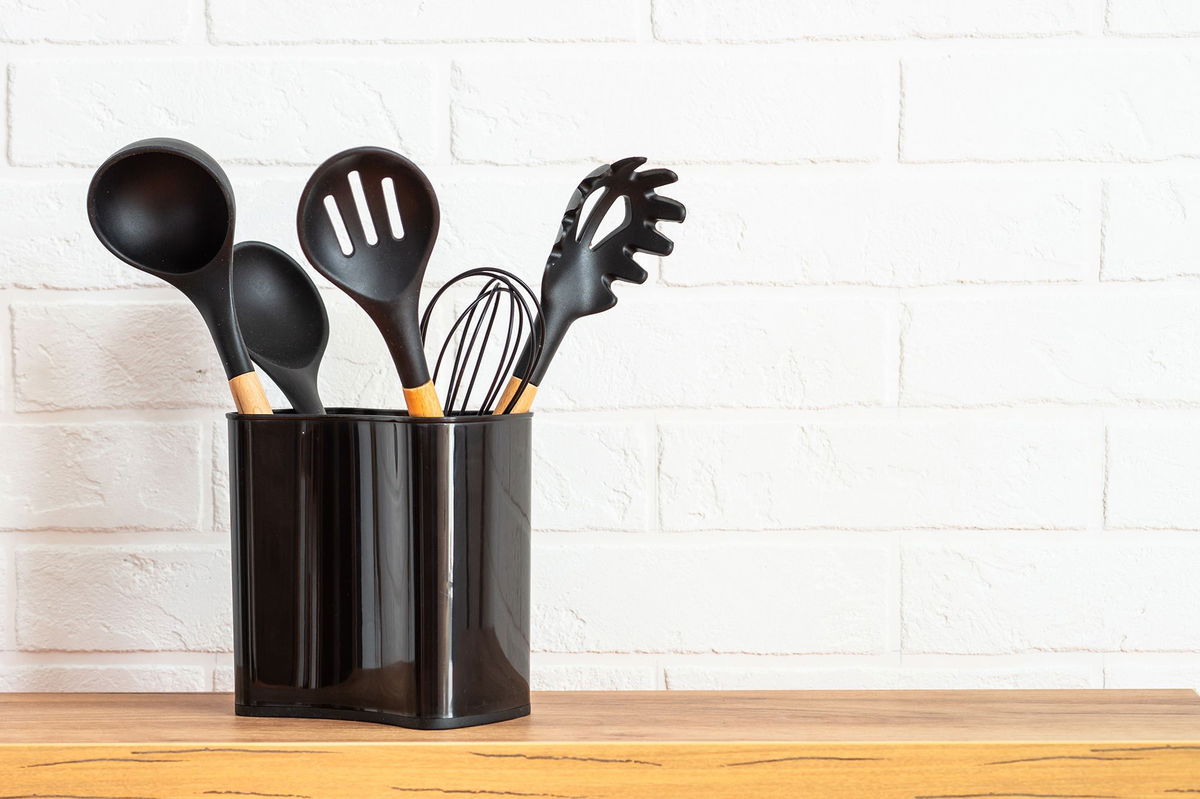 <i>Nadiia Borovenko/iStockphoto/Getty Images via CNN Newsource</i><br/>Cooking with black plastic utensils may increase exposure to decaBDE due to heat and wear and tear