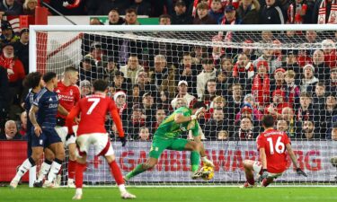 Aston Villa's Emiliano Martinez made a brilliant save against Nottingham Forest.