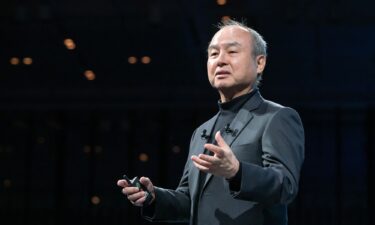 SoftBank Group CEO Masayoshi Son speaks during the SoftBank World 2024 on October 3 in Tokyo