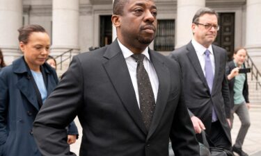 Former New York Lt. Gov. Brian Benjamin leaves Manhattan Federal Court on May 12