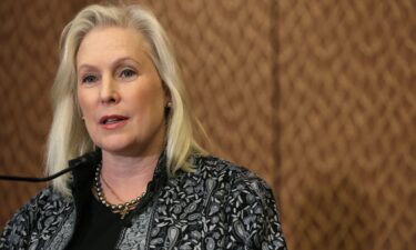 Sen. Kirsten Gillibrand speaks during a news conference at the Capitol on February 1