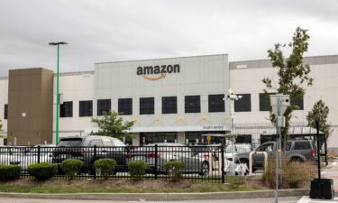 An Amazon warehouse in the Staten Island